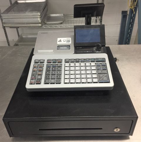 CASIO PCR-T2600 ELECTRONIC CASH REGISTER WITH DRAWER MODEL:PCR-T2600
