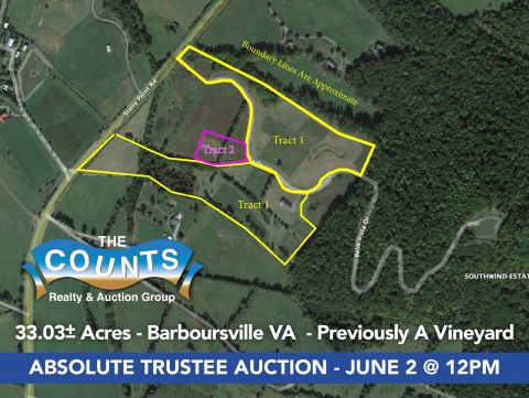 Aerial Barboursville Auction June 2nd